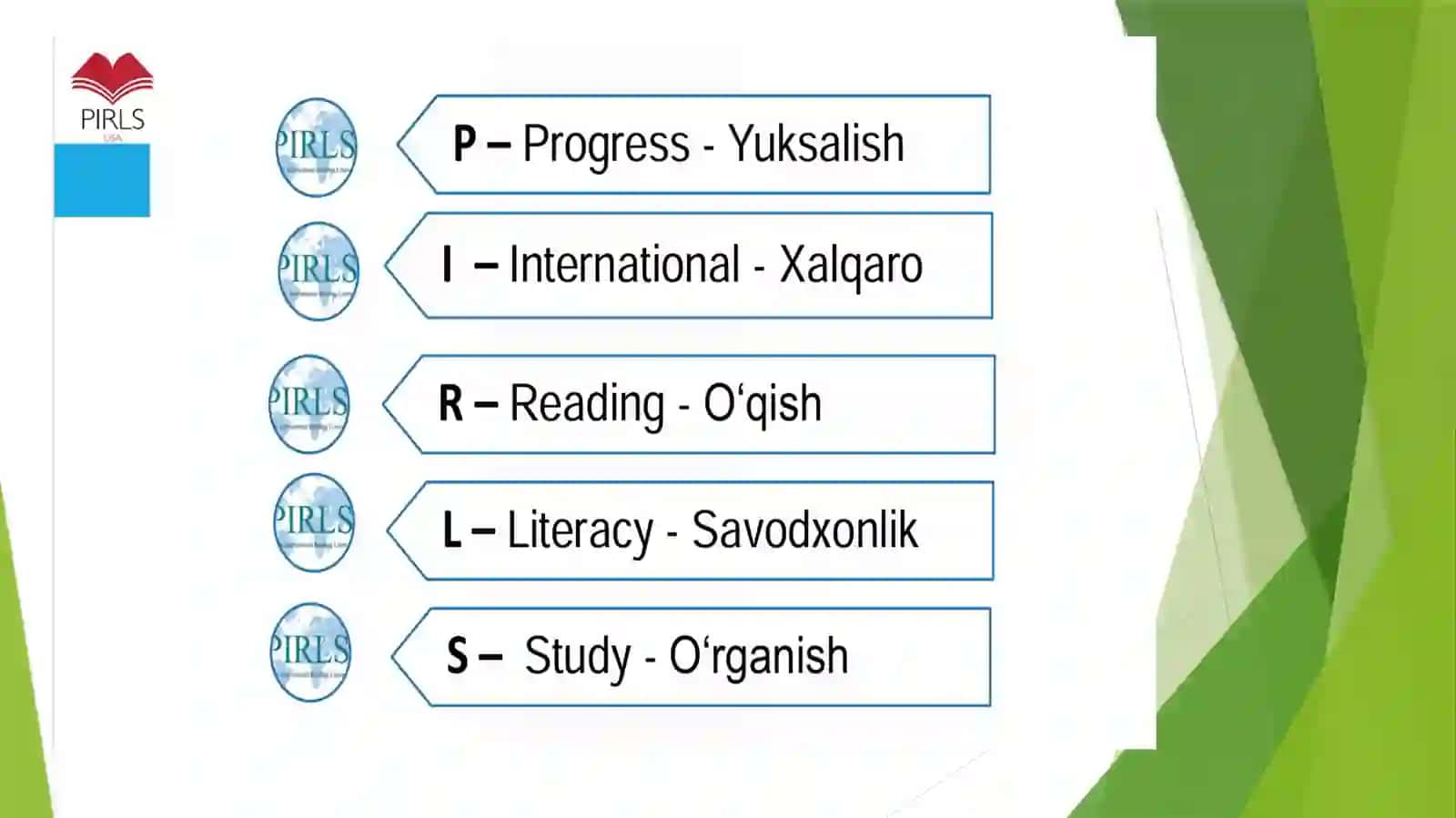 PIRLS xalqaro tadqiqotida ishtirok va boshlanʼgʼich sinovchilarning oʼqish-savodxonligi darajasi tahlili 3