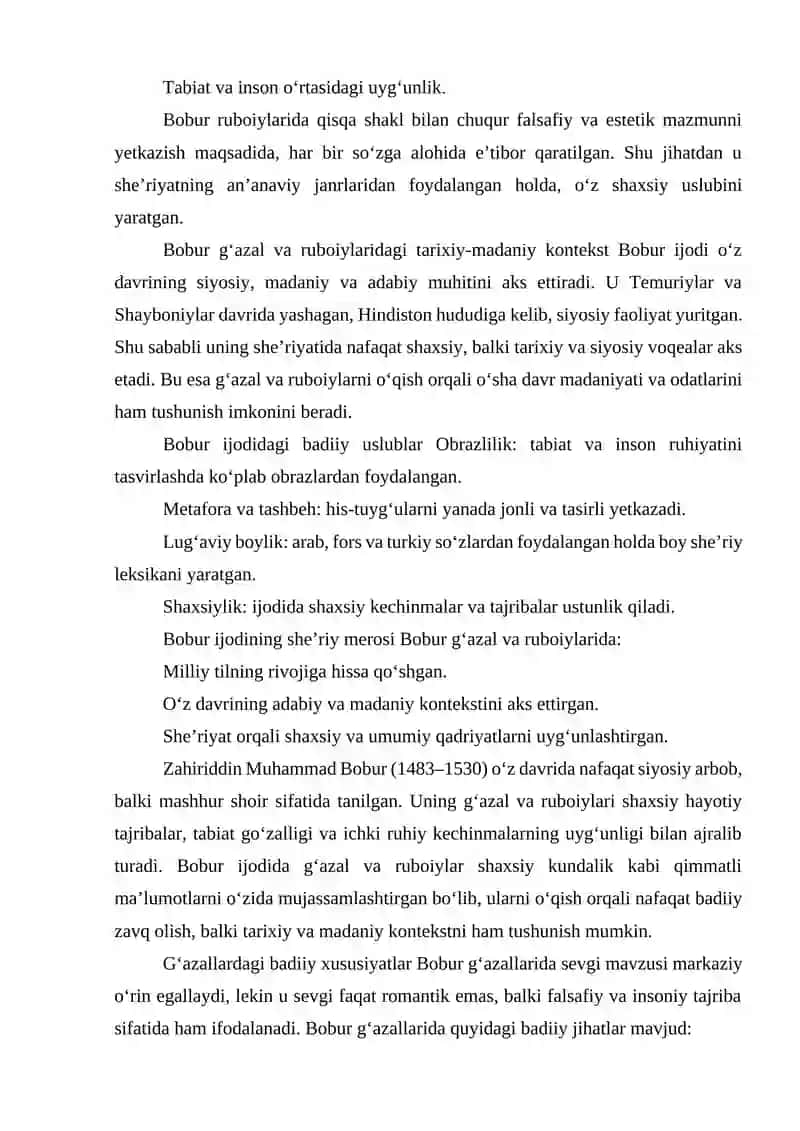 BOBURNING GʻAZAL VA RUBOIYLARI 3