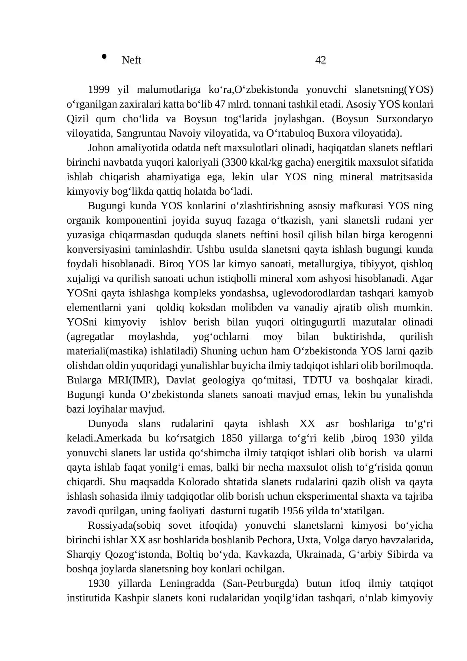 Slanetsli rudalarni boyitish texnologiyasi 3