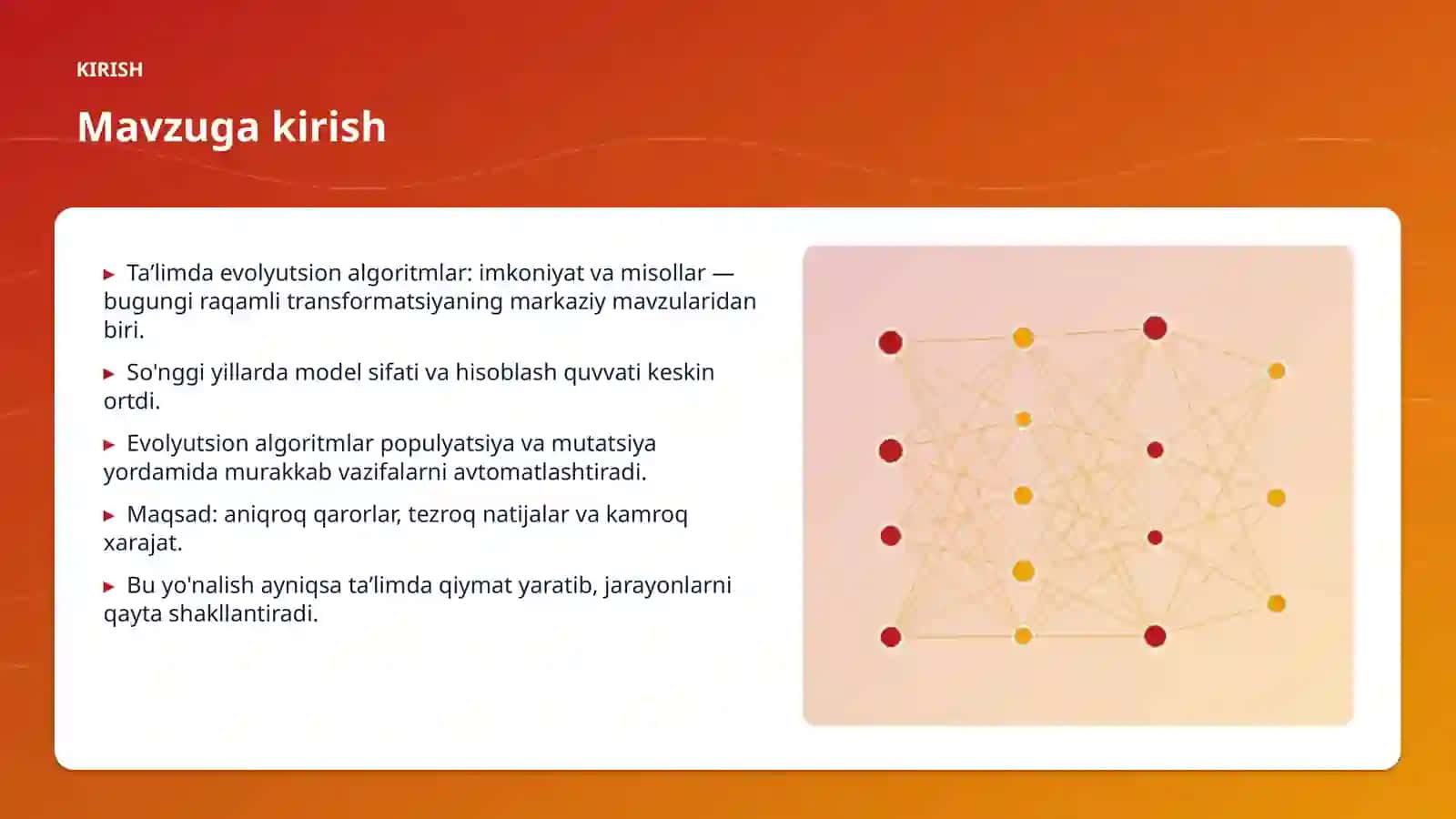 Taʼlimda evolyutsion algoritmlar: imkoniyat va misollar 3