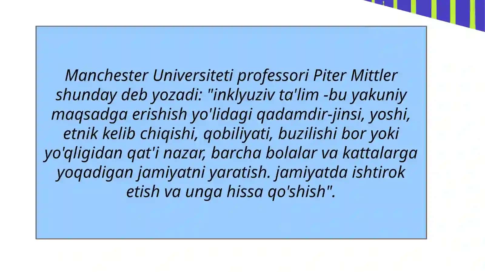 Inklyuziv taʼlimni amalga oshirish jarayonida alohida yordamga muhtoj bolalarning shaxsini rivojlantiruvchi xususiyatlari 3