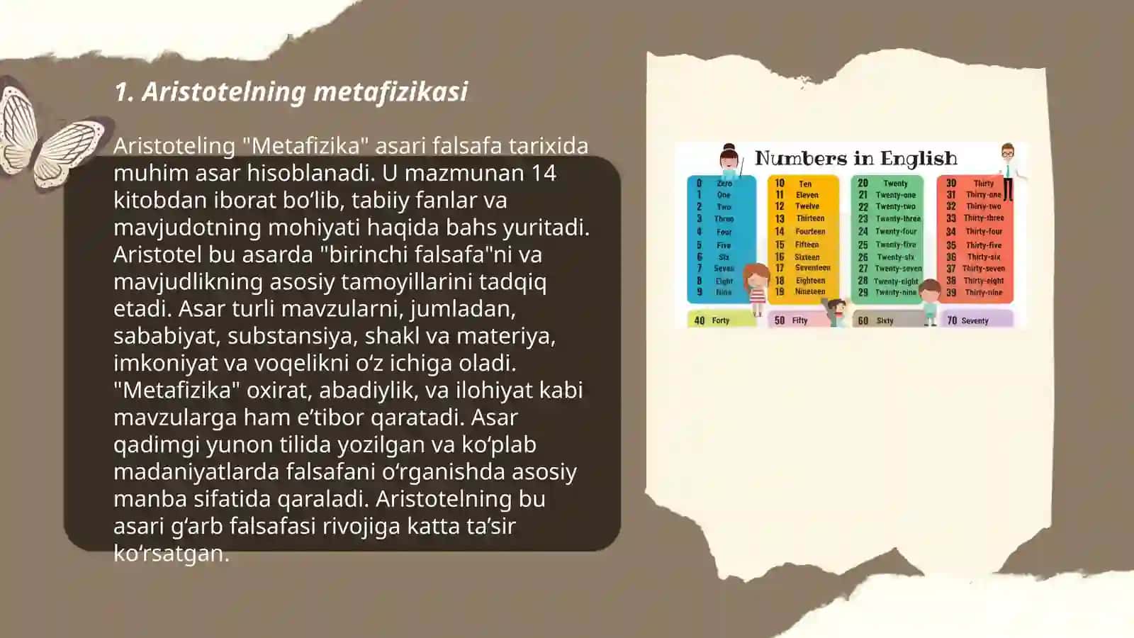 Aristotelning borliq toʻgʻrisidagi taʼlimoti taqdimot tayyorlash 3