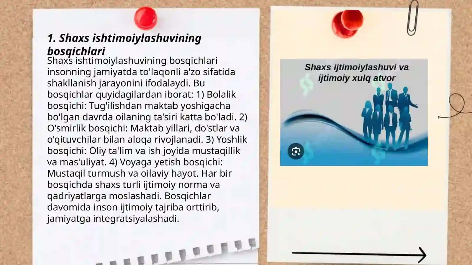 Shaxs ishtimoiylashuvining bosqichlari 3