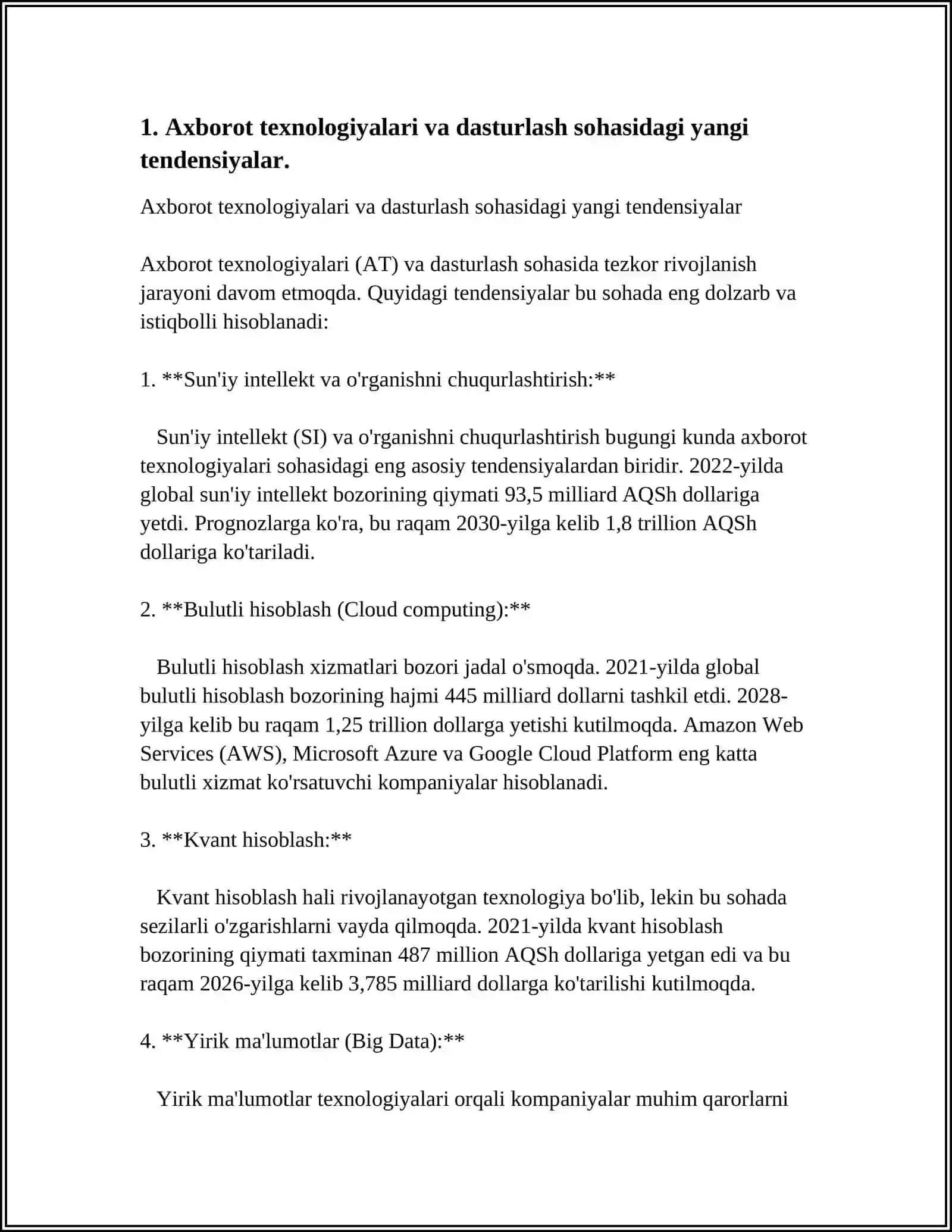 KURS ISHI LOYIHASINI TAYYORLASH 3