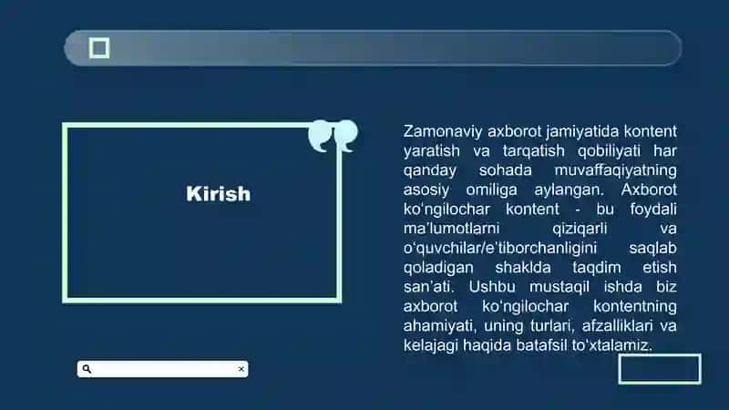 Axborot koʻngilochar kontentning ahamiyati 3