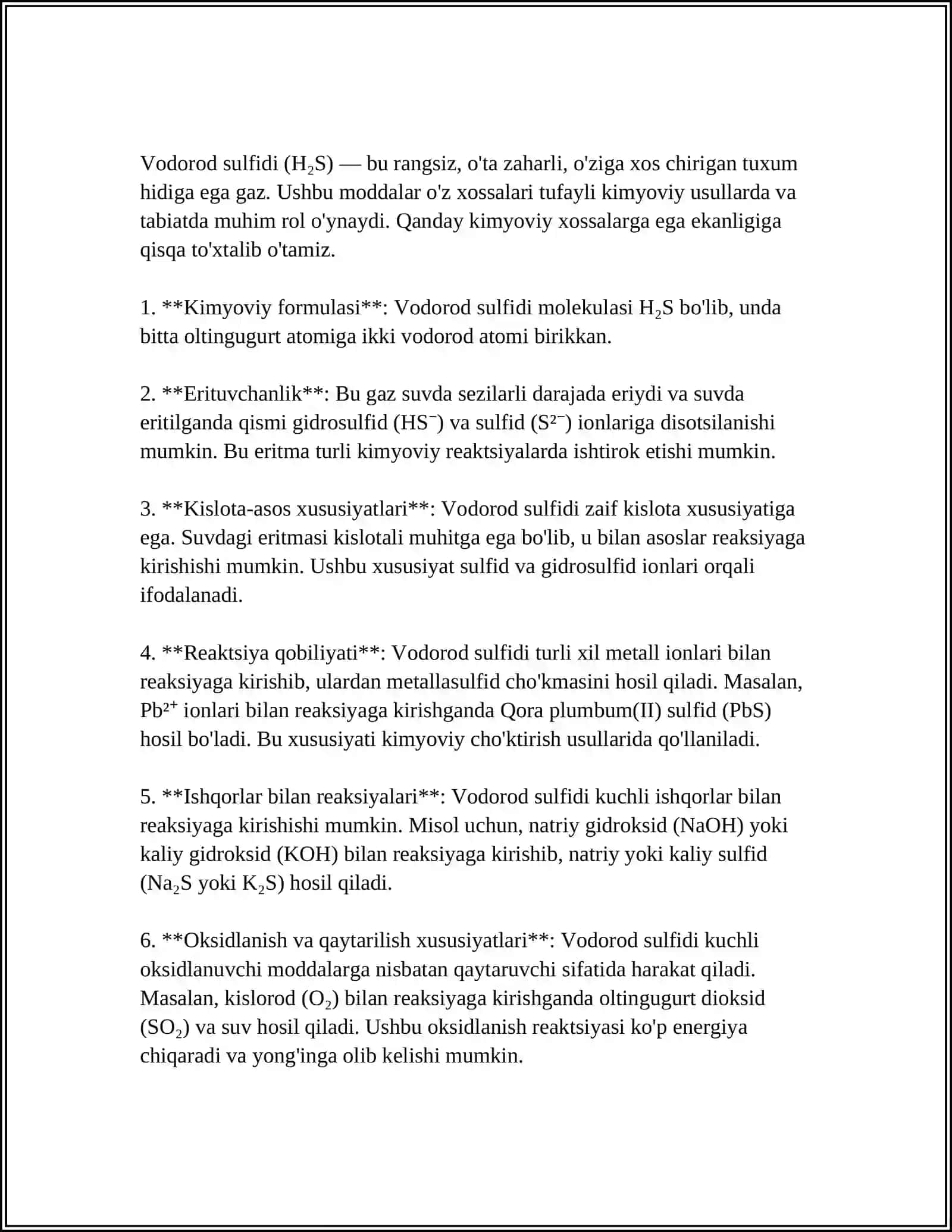 VODOROD SULFID ASOSIDA KATIONLARNI GURUHLARGA BOʻLISH 3
