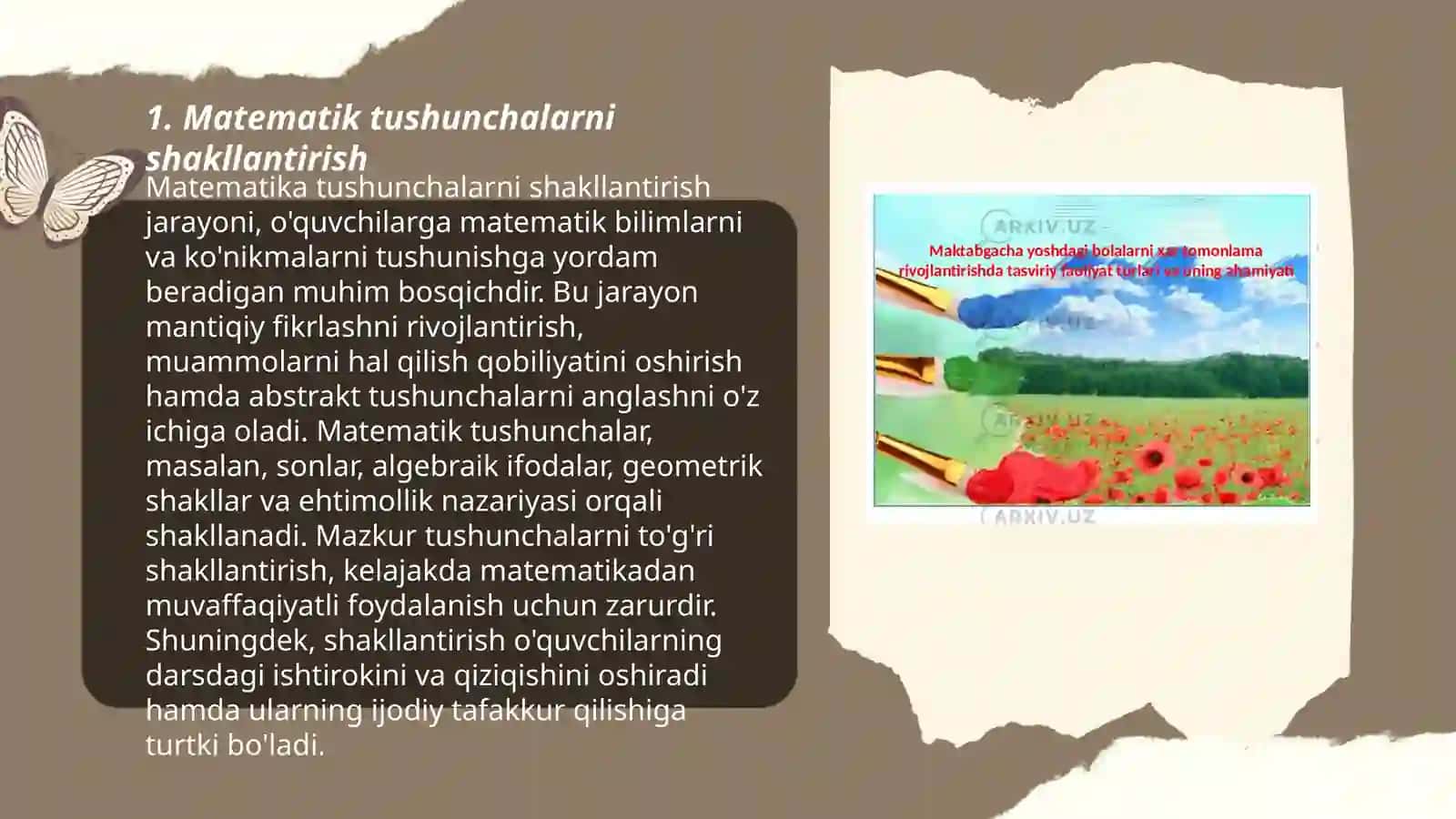 Elemetar matematik tasavvurlarni shakllantirish 3