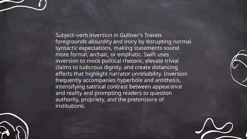 Inversional structures as syntactical stylistic features of Jonathan Swift's novel "Gulliver's Travels" 3