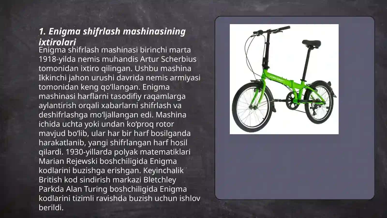 Enigma shifrlash mashinasi va uning bardoshligi 3