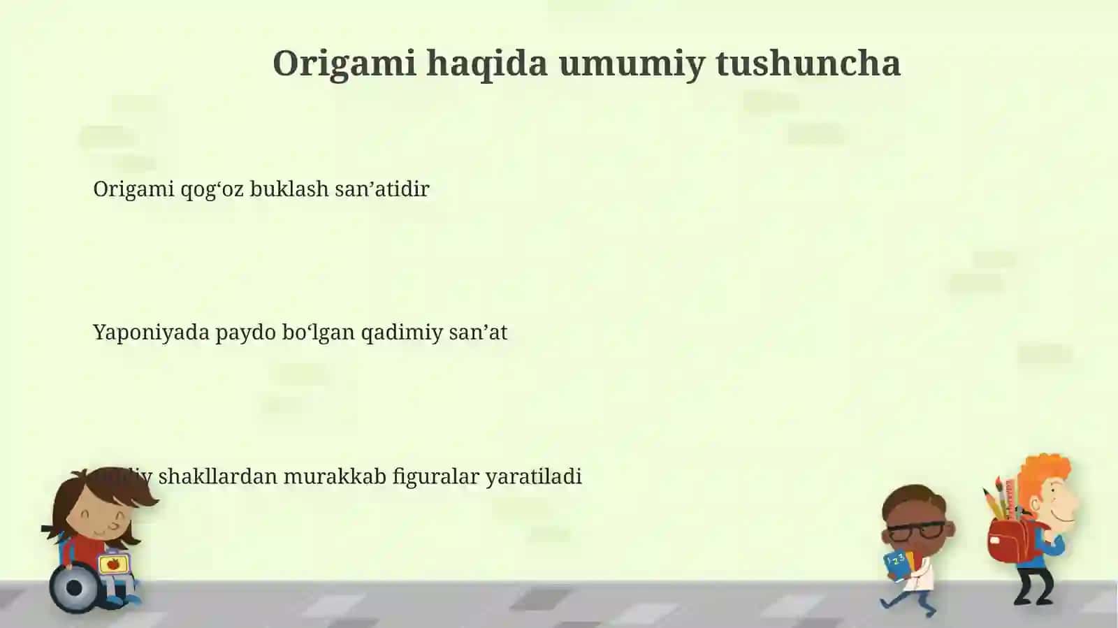 Origami tushunchasi 3