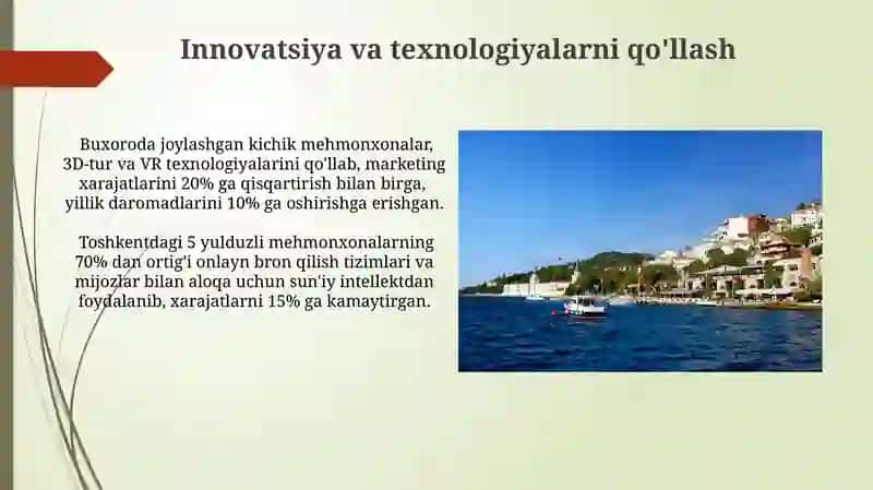 Turizm sohasida xodimlar uchun shart-sharoit yaratish 3