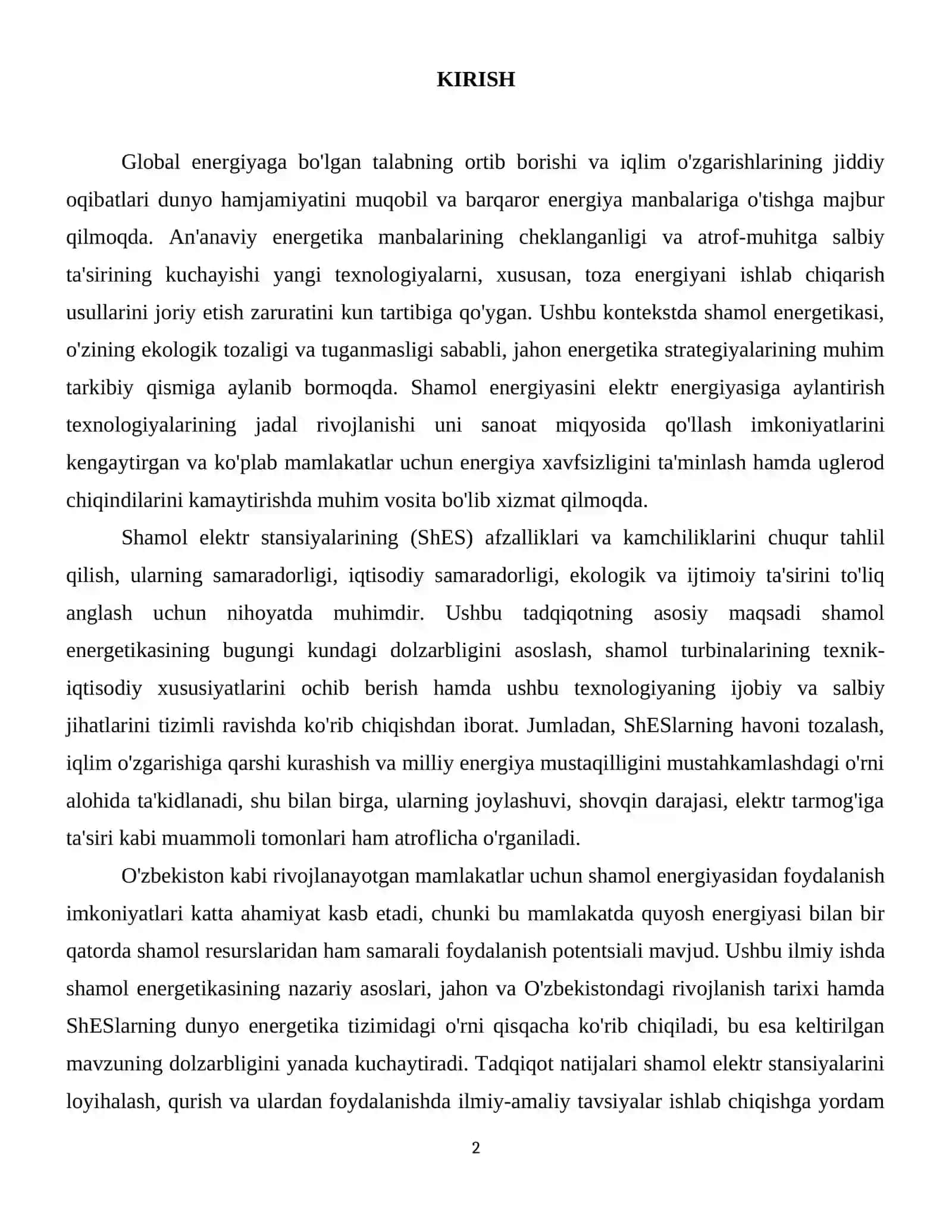 Shamol elektr stansiyasining avzalliklari va kamchiliklari 3