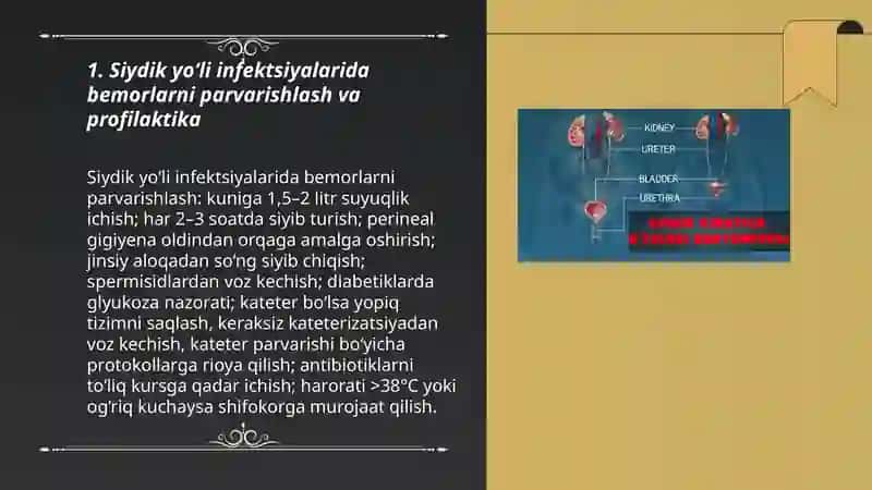 Siydik ajratish tizimi kasalliklarida bemorlar parvarishi va kuzatuvi 3