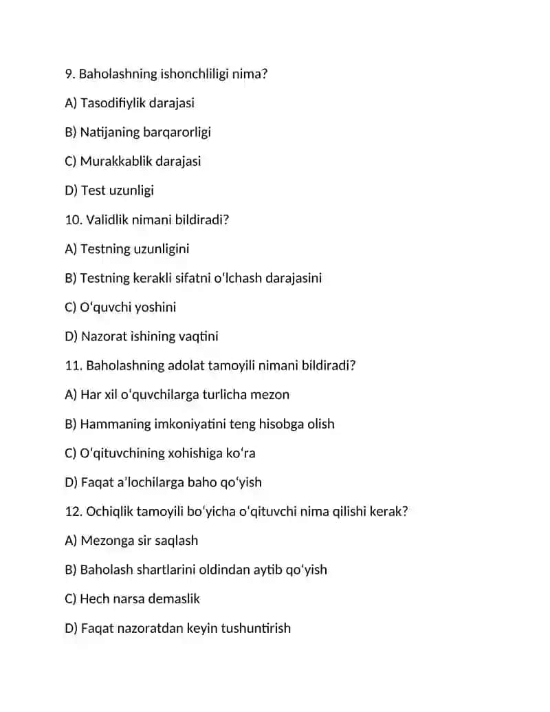 Baholash Nazariyasi 3