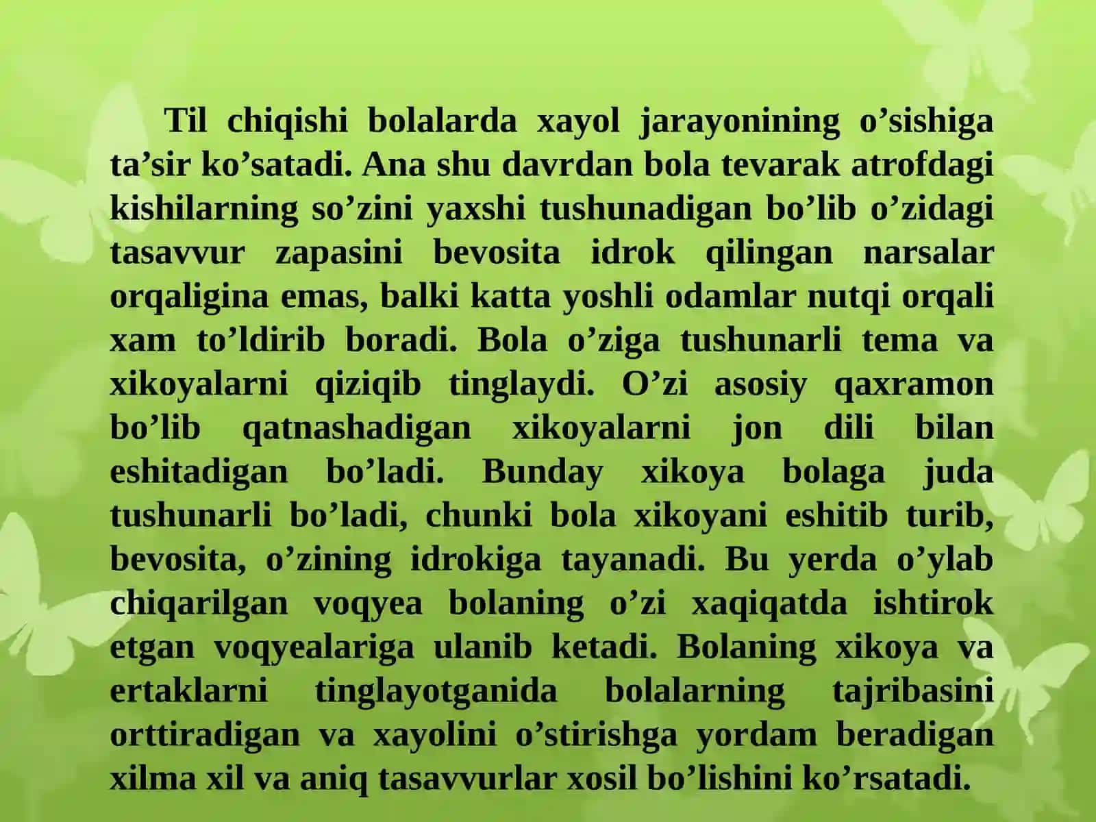 Bolalarda hayolning rivojlanishi 3