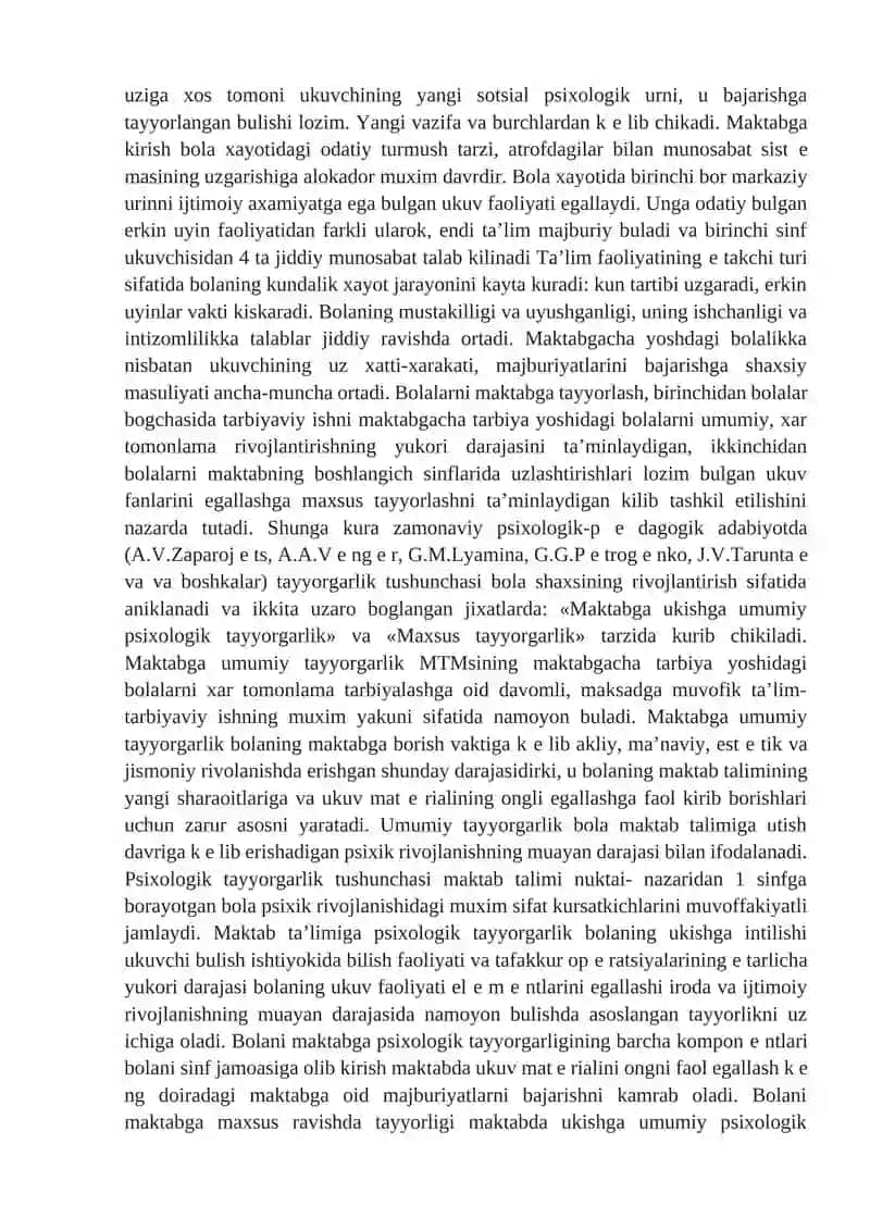 Bolaning maktab ta’limiga tayyorligi tushunchasi 3