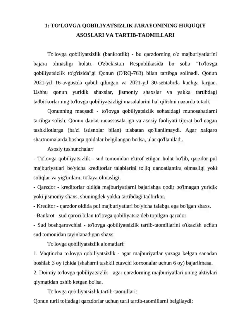 TO'LOVGA QOBILYATSIZLIK TOGRISIDAGI ISHLARNI YURITISH 3
