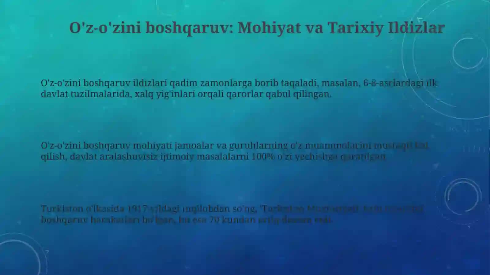 O'z-o'zini boshqaruv: Mohiyat va Tarixiy Ildizlar 3