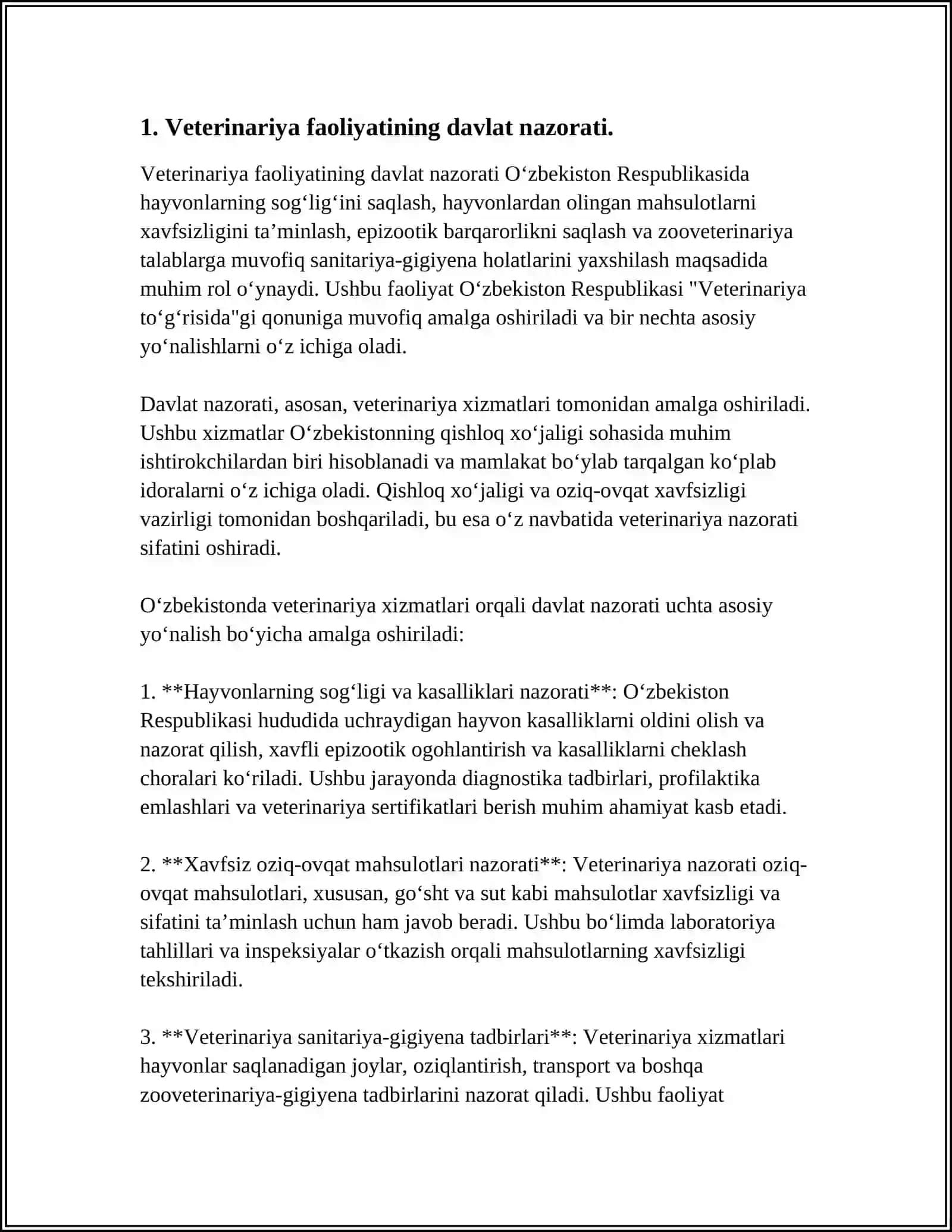 MAXALLIY DAVLAT HOKIMYATI ORGANOARNING VETERINARIYA SOHASIDAGI VAKOLATLARI 3