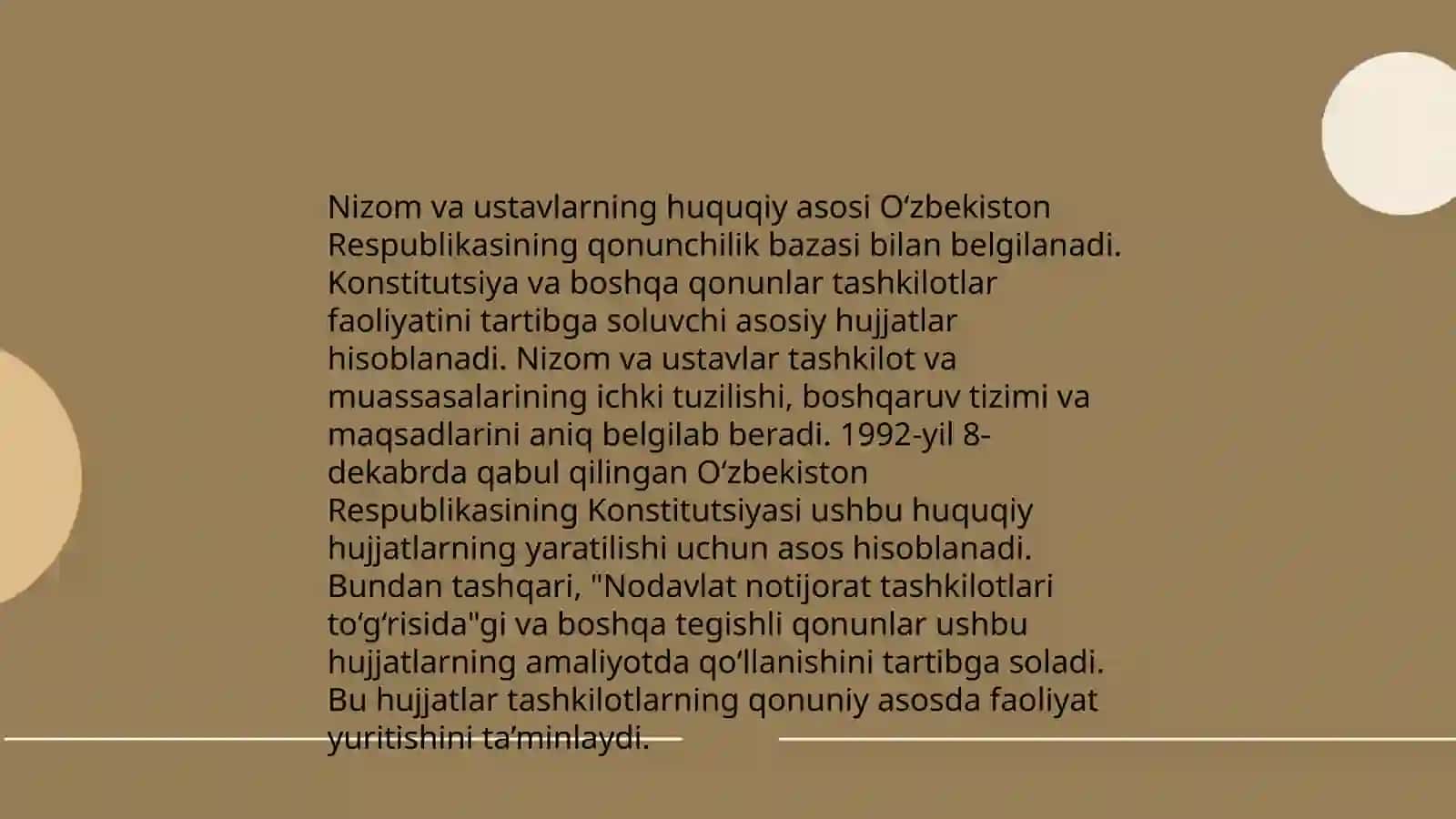 Tashkiliy hujjatlar.Nizom,ustav,shartnoma 3