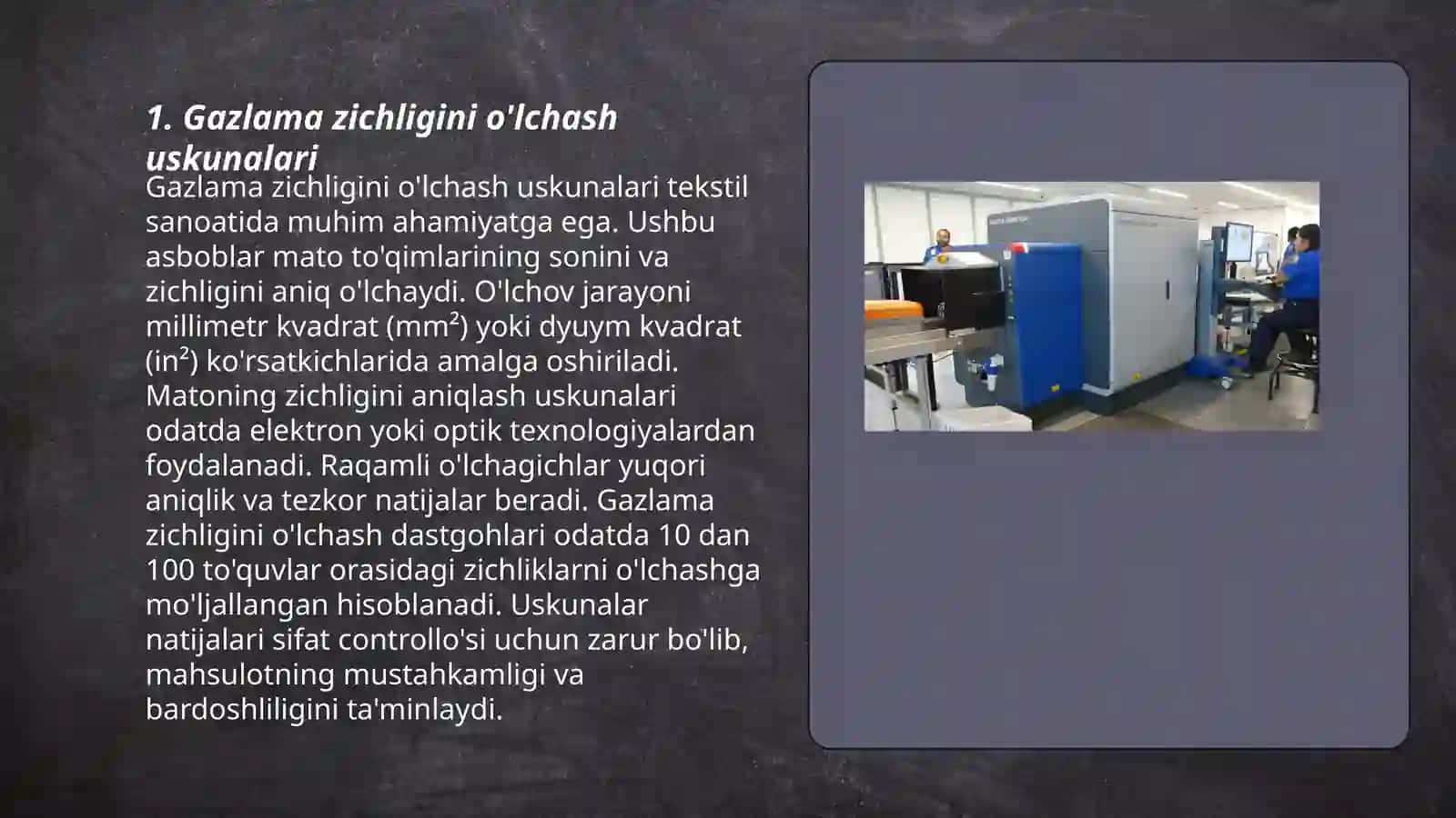 Gazlama xususiyatlarini aniqlash asbob uskunalari 3