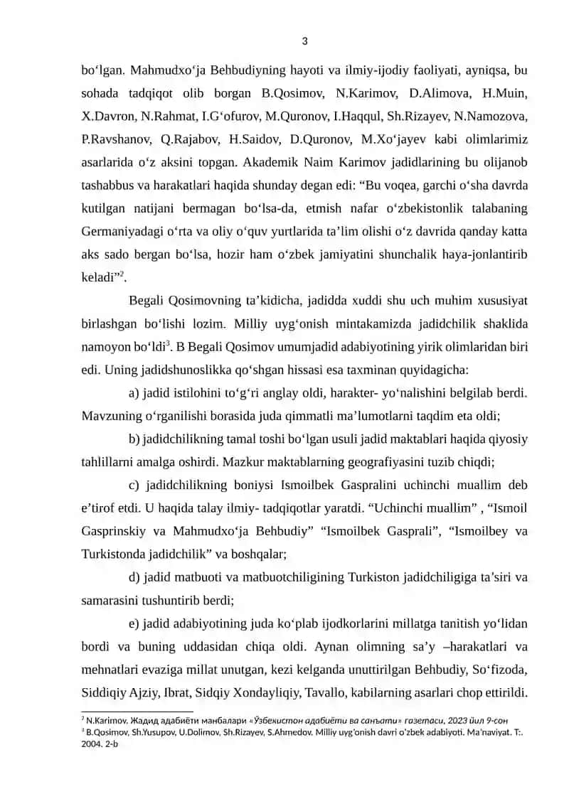 TURKISTONDA JADIDCHILAR JAMIYATLARI.  BEHBUDIYNING IJODI 3