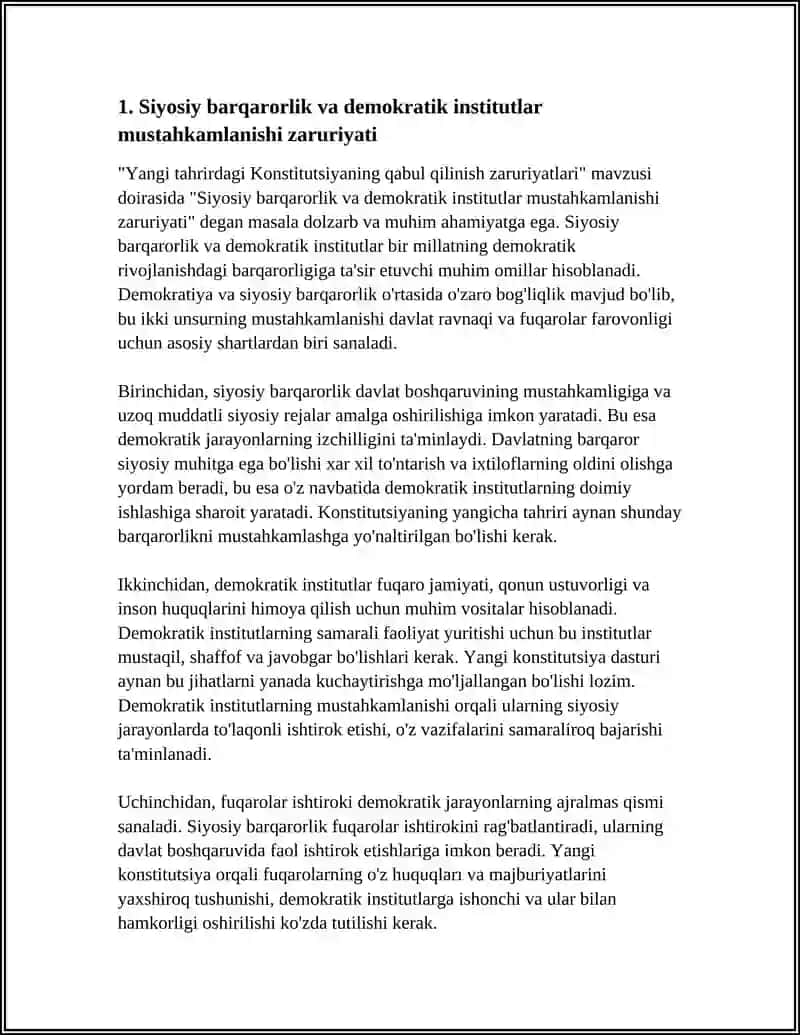 YANGI TAHRIRDAGI KONSTITUTSIYANING QABUL QILINISH ZARURIYATLARI 3