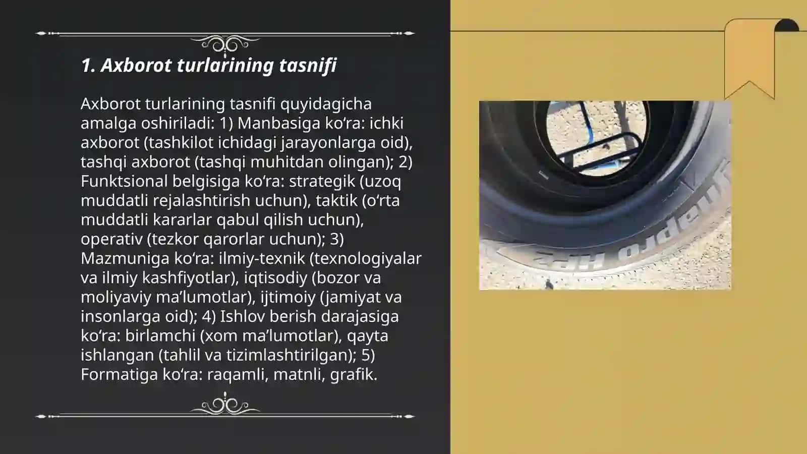 Axborot turlari va ishonchliligi 3