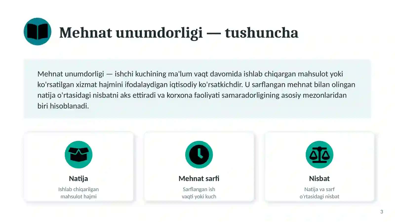 KORXONA IQTISODIYOTI VA MENEJMENTI 3
