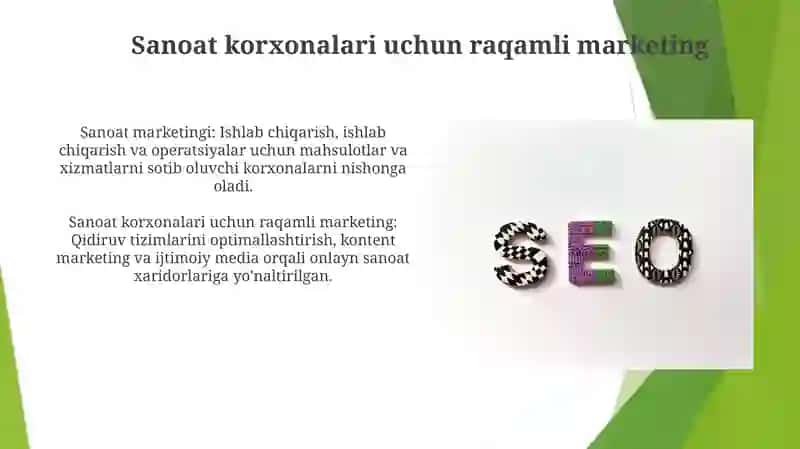 Sanoat marketingi va integratsiya marketingi 3