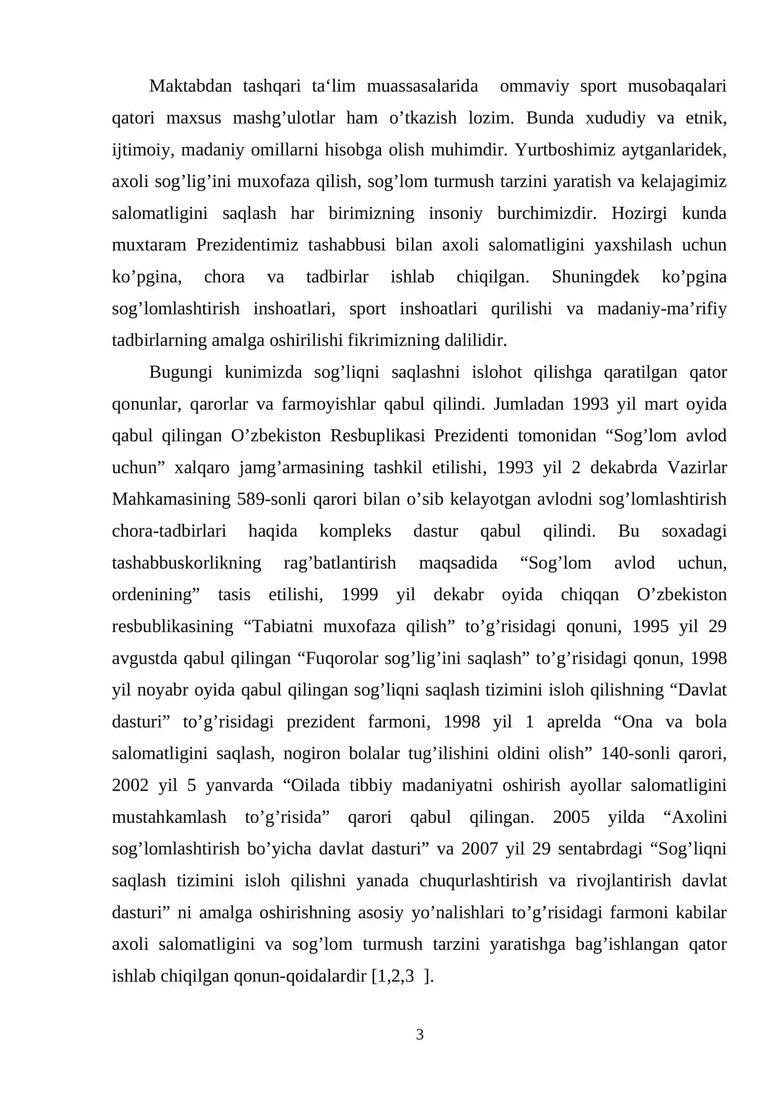 "Oilada bolaga jismoniy tarbiya berishning asoslari" 3