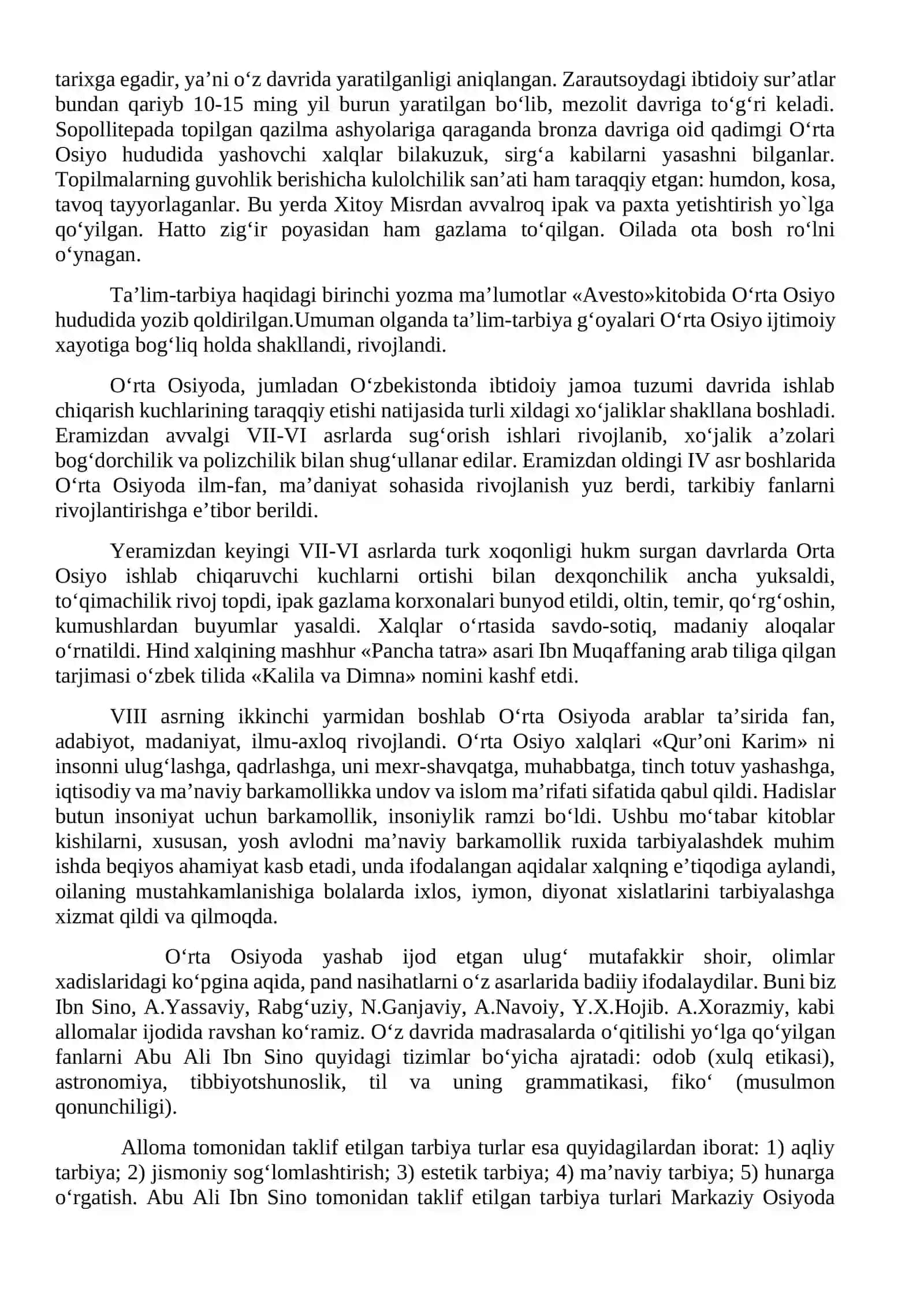 Ma’rifiy fikrlar taraqqiyoti va ularning tarixiyligi 3