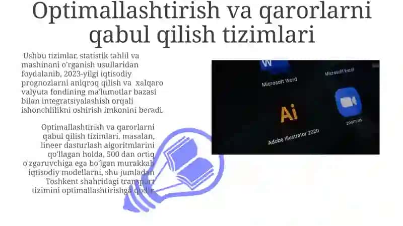 Iqtisodiy muammolarni yechishga moid software vositalari 3
