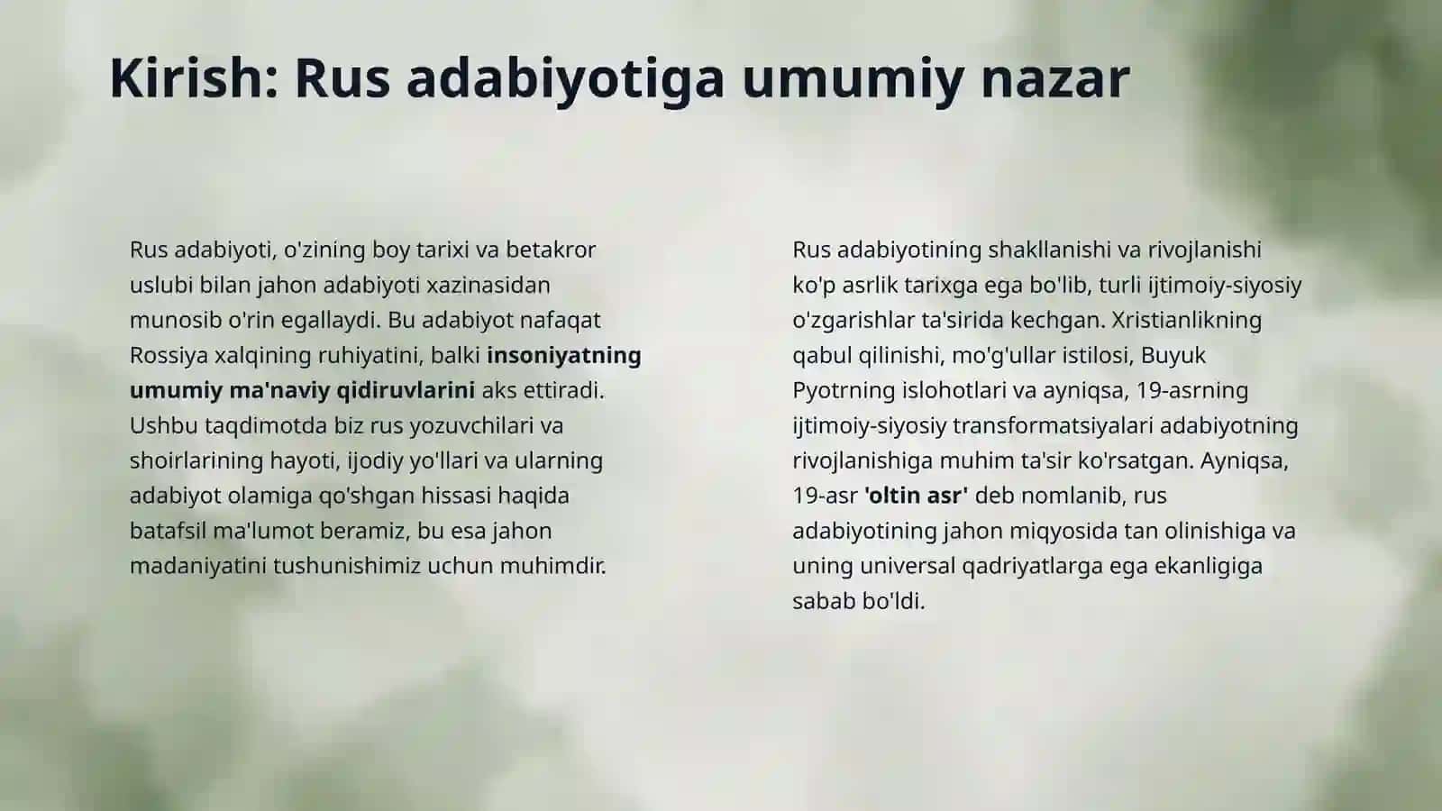 Rus yozuvchilari va shoirlarining hayoti va ijodi 3