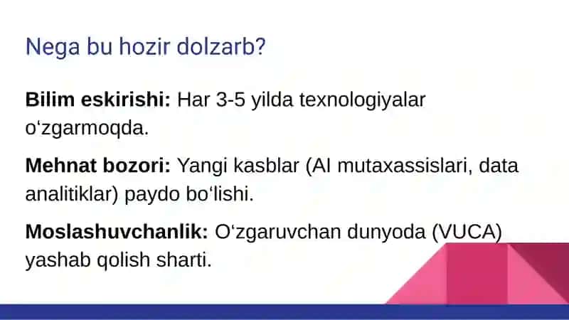Uzluksiz Ta’lim (Lifelong Learning) Mohiyati 3