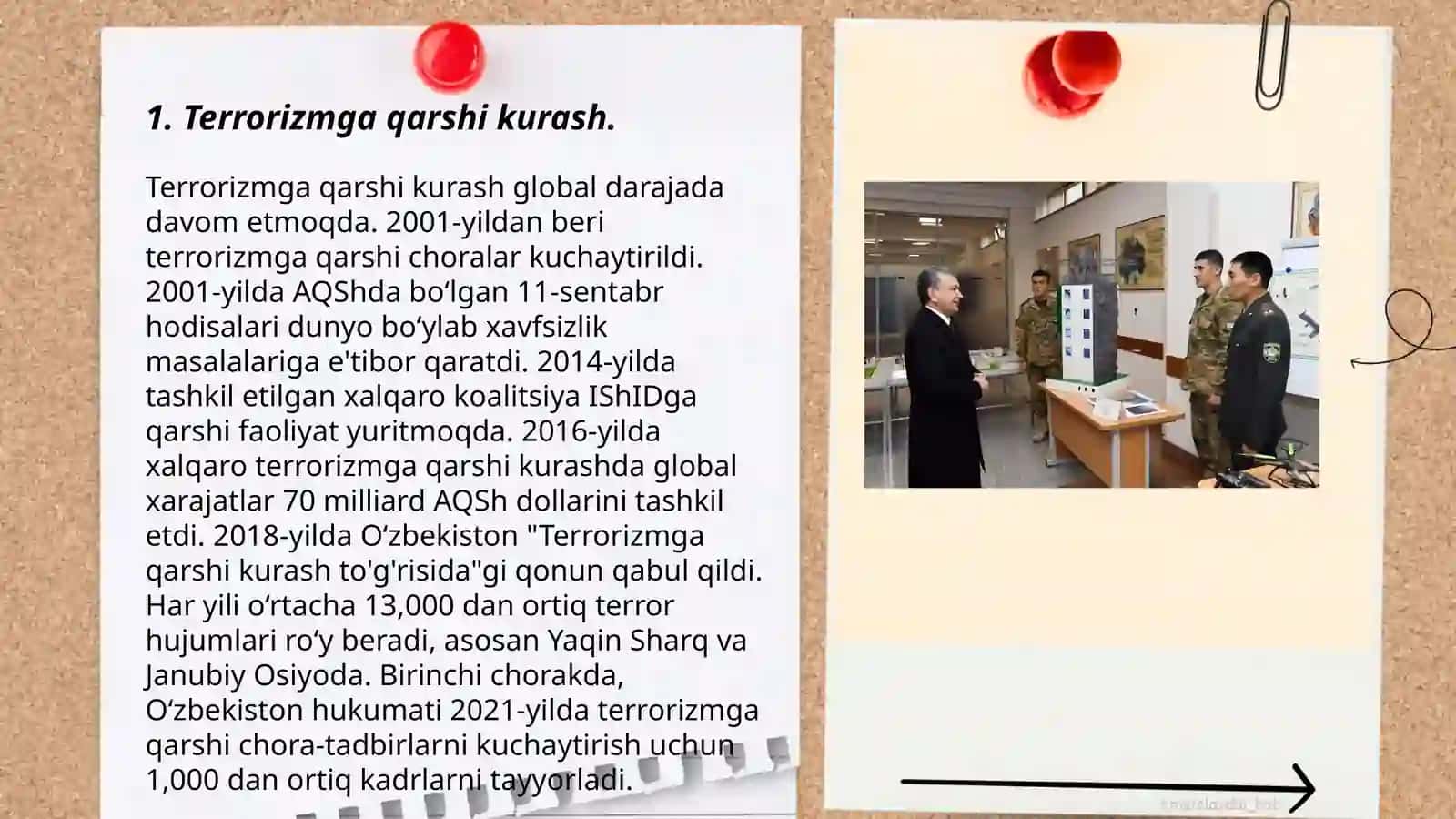 Milliy xavfsizlikni taminlash borasida amalga oshirilayotgan ishlar 3