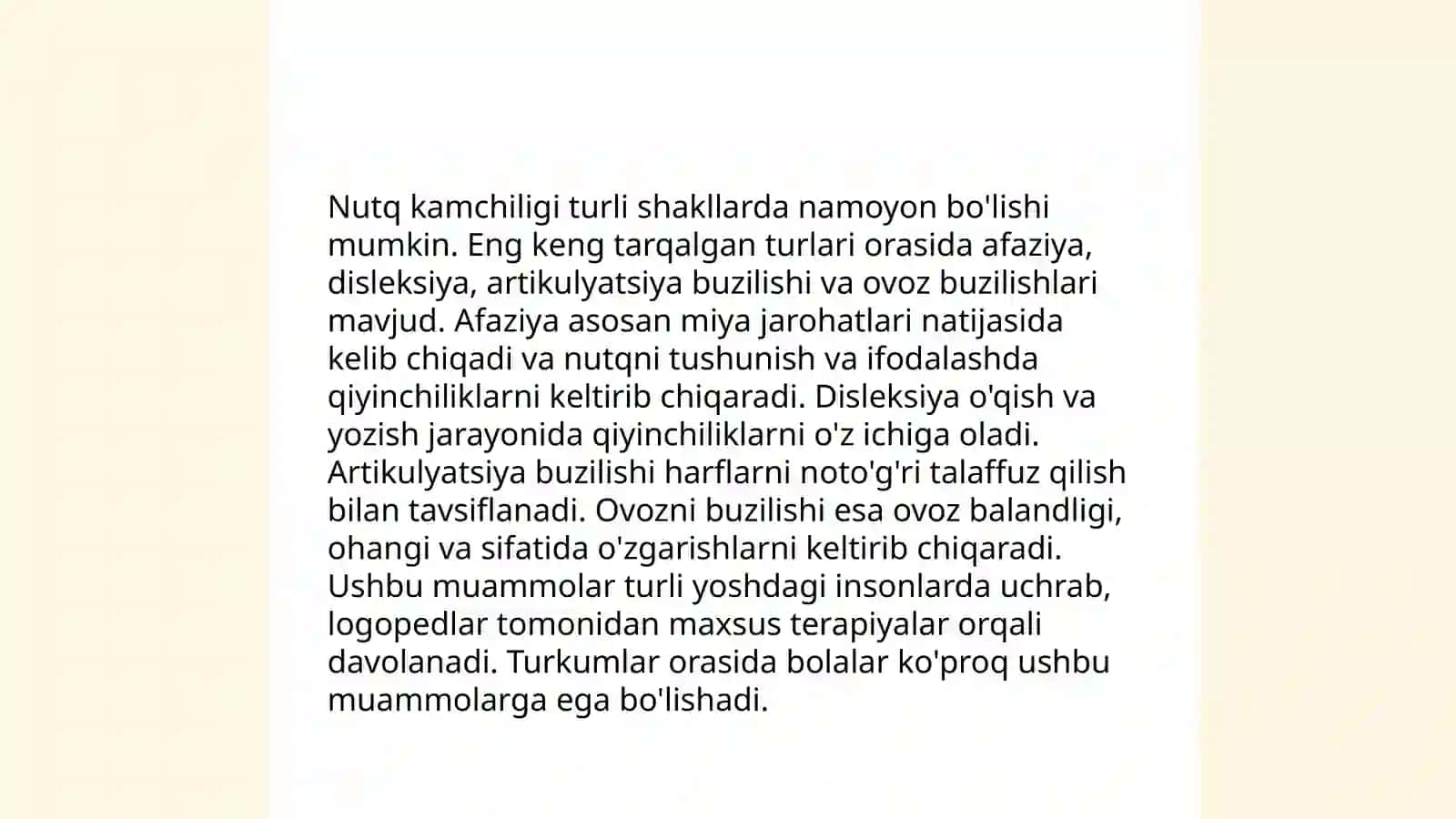 Nutq kamchiligiga ega bolalarda lugʻat ustida olib boriladigan logopedik - korreksion ish usullari 3