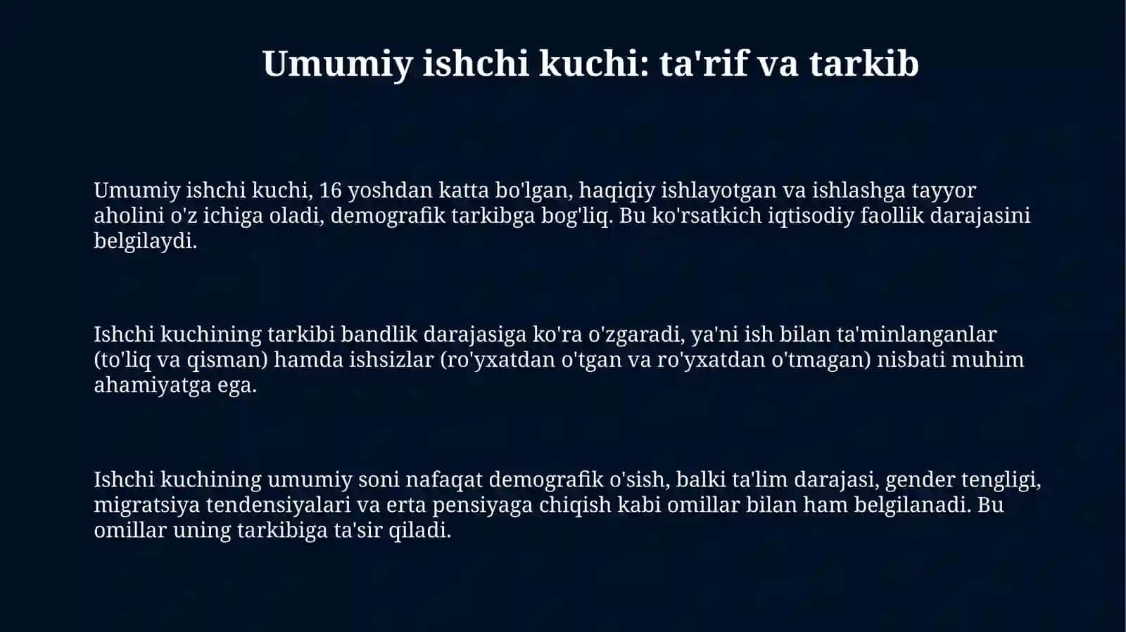 Yalpi ishchi kuchi va uni takror ishlab chiqarish 3