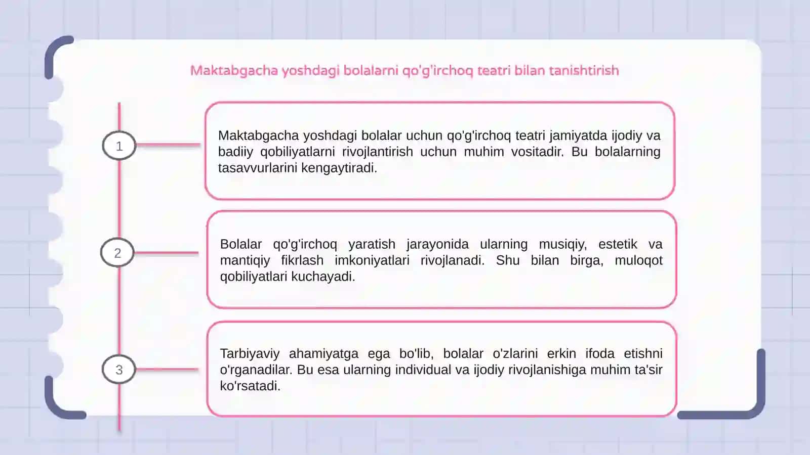 Maktabgacha yoshdagi bolalarni qo'g'irchoq teatri personajlarini yasash 3