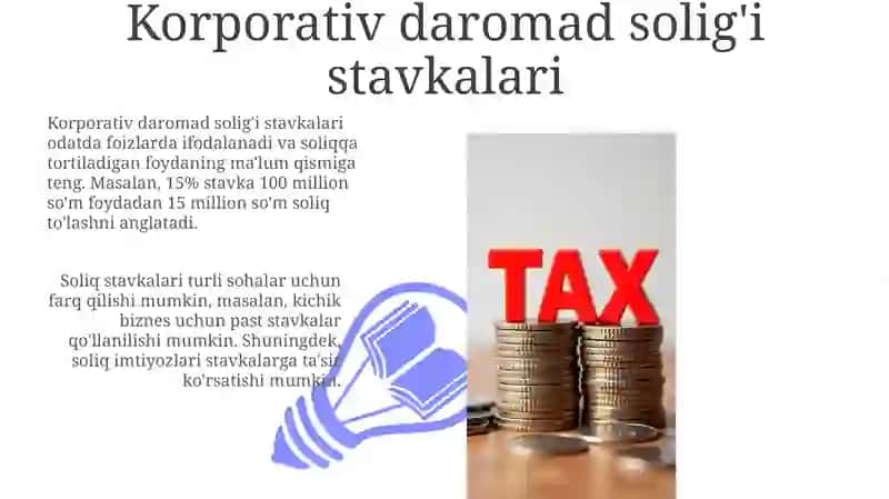 Korporativ daromad solig'i stavkalari 3