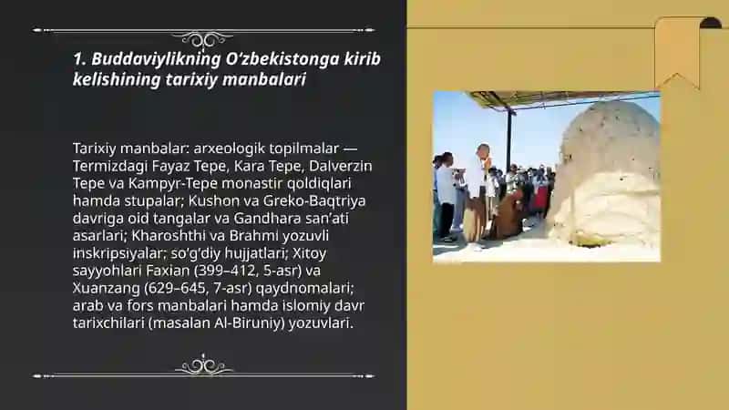 Buddaviylikning Oʻzbekistonga kirib kelishining tarixiy manbalari 3