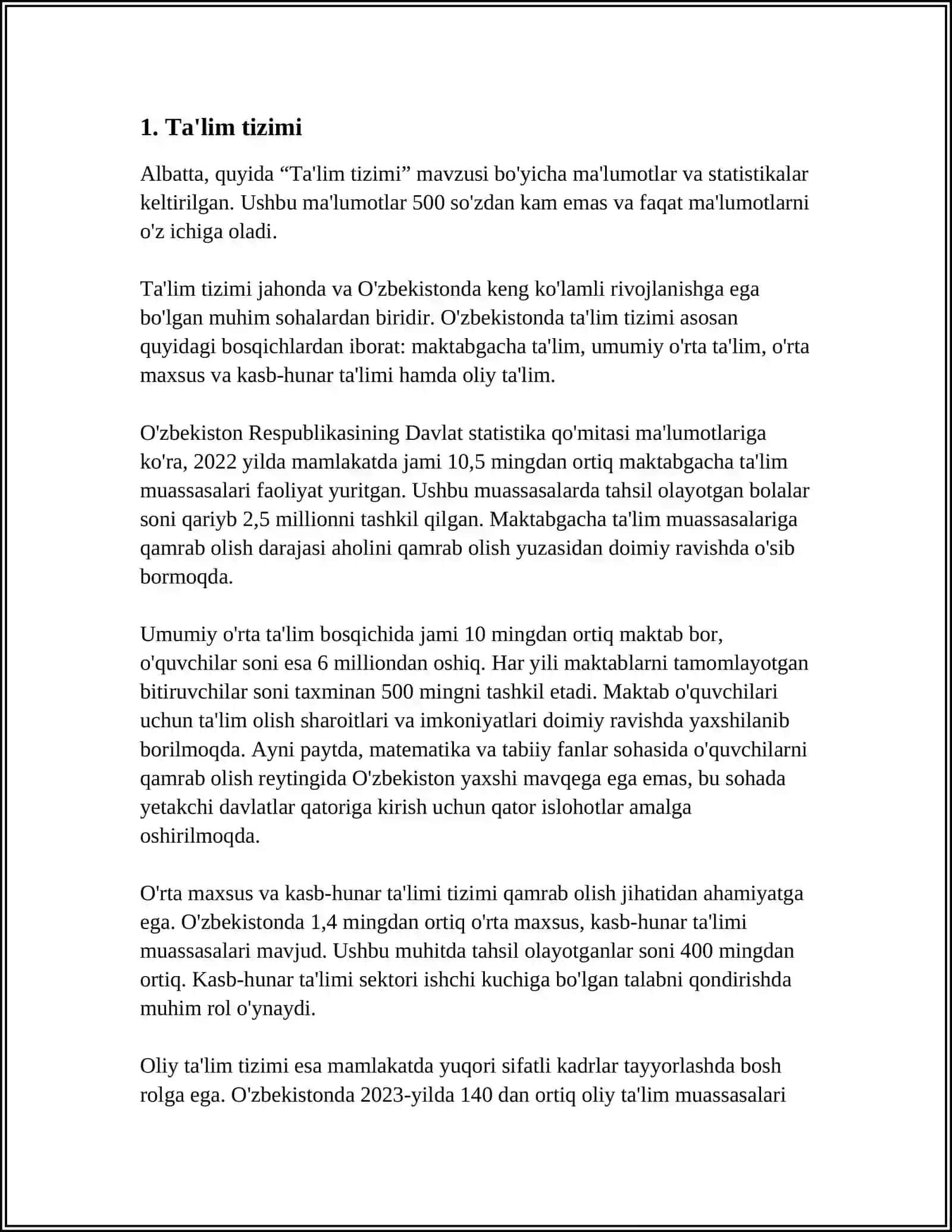 Ta'lim tizimi 3