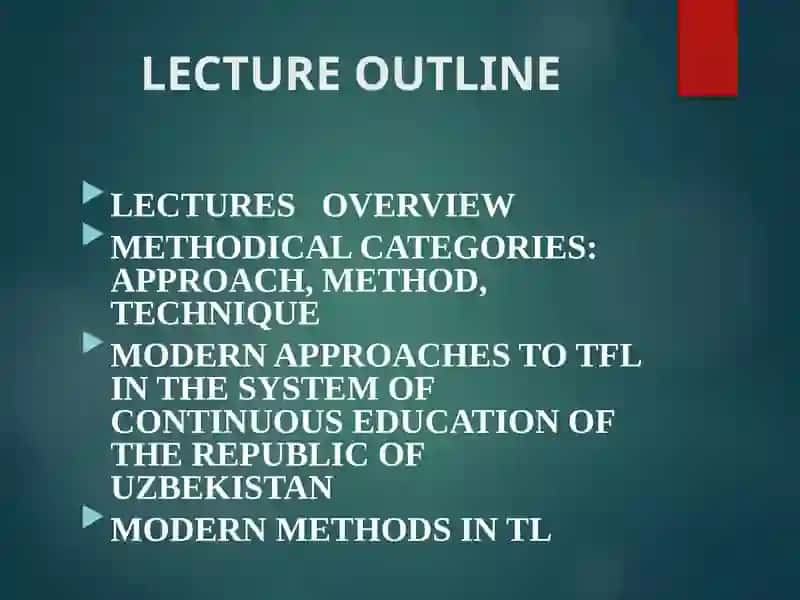 Approaches to teaching language systems for communication 3
