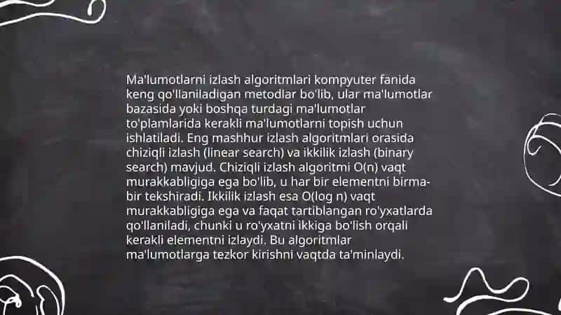 Malumotlarni qidirish va tartiblash nazariyasi 3