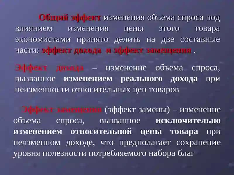 Эффект дохода и эффект замещения 3