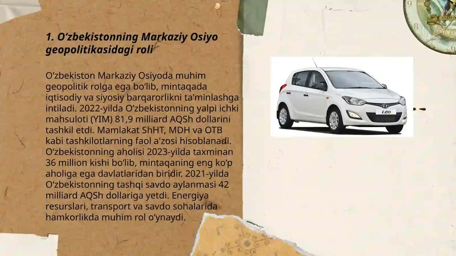 Òzbekistonning Markaziy Osiyodagi tinchlik va barqatorlikni ta'minlashdagi òrni 3