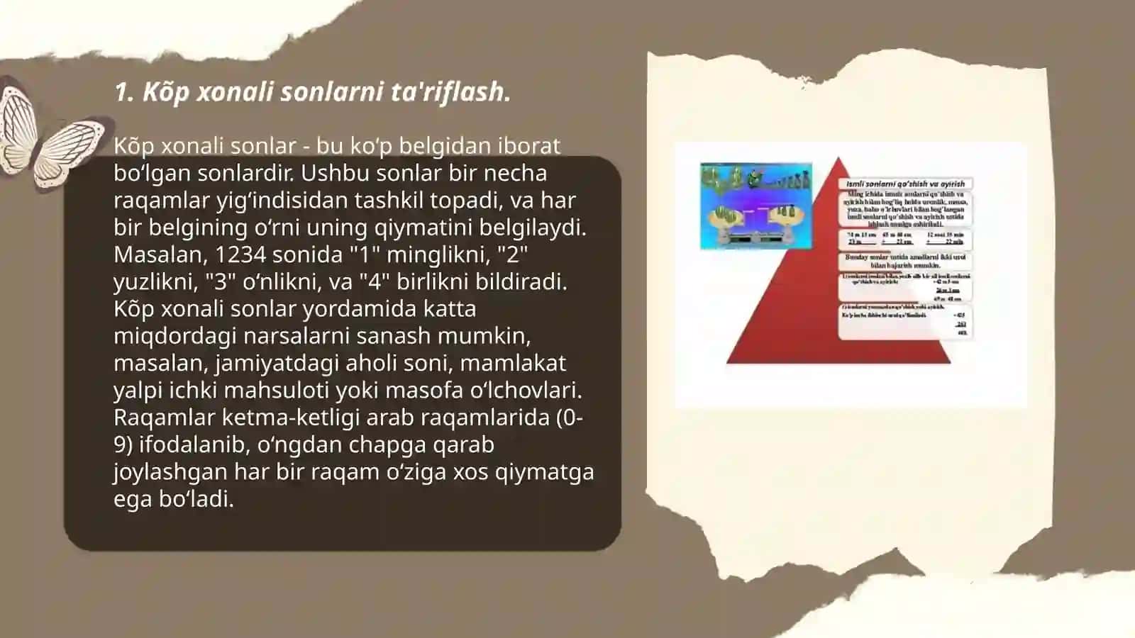 Kõp xonali sonlar konsentrida aarifmetik amallarni õrgatish metodikasi 3