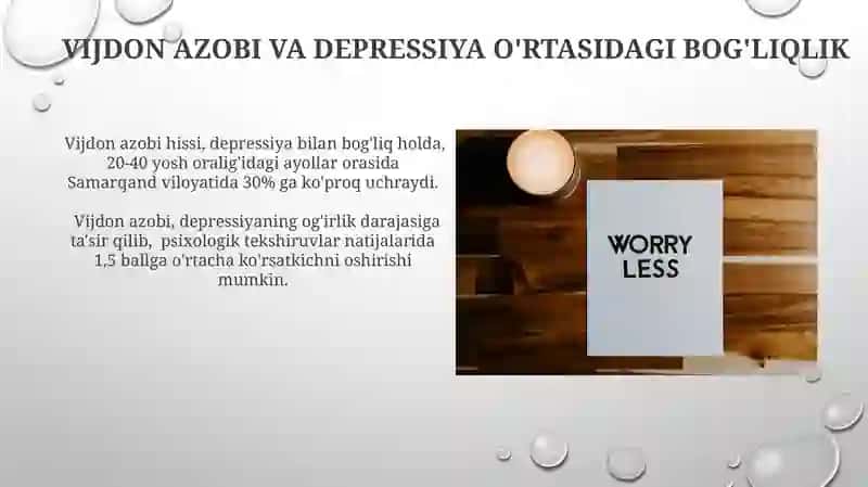 Vijdon Azobi va Depressiya O'rtasidagi Bog'liqlik 3