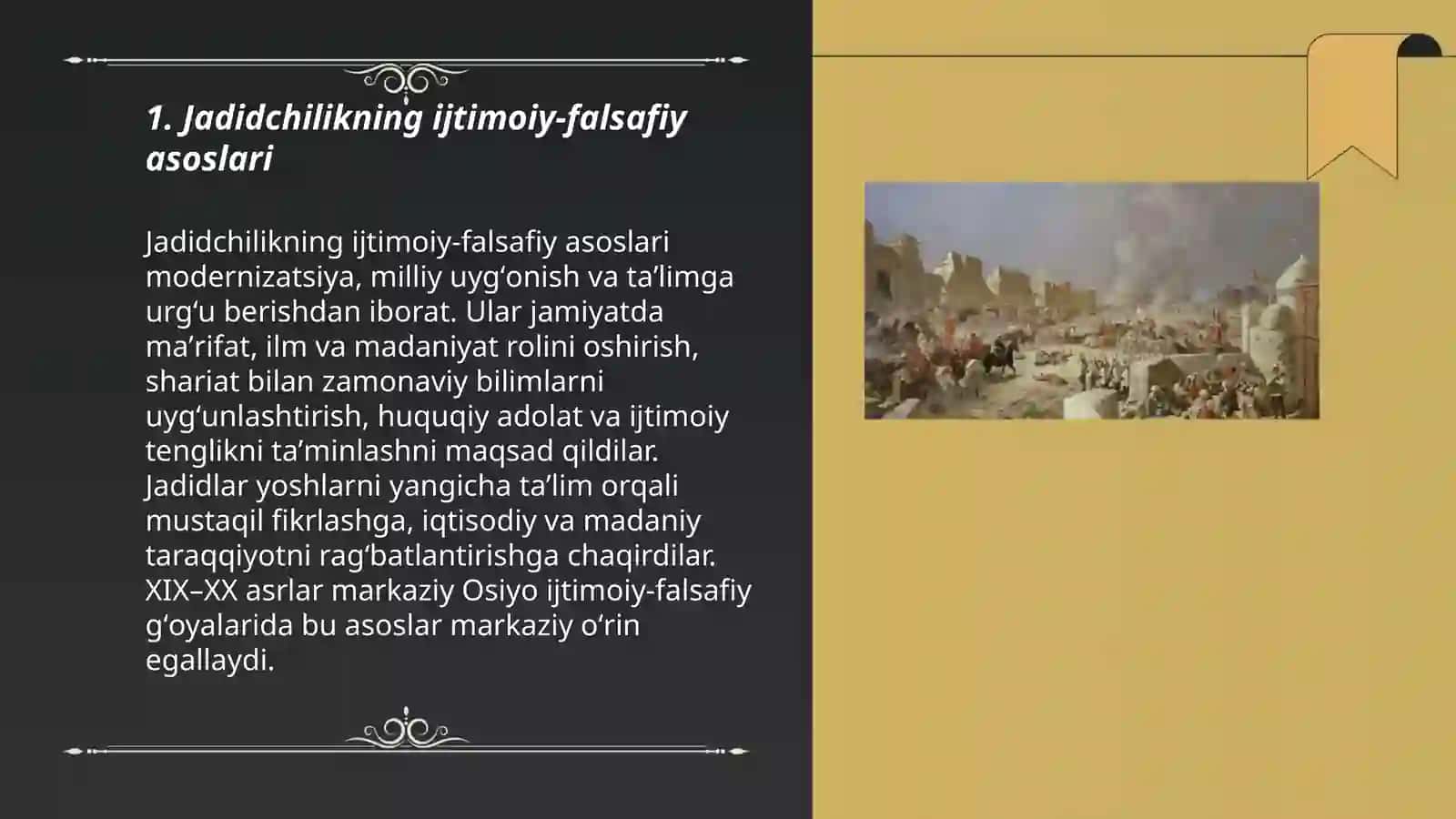 XIX asr oxiri va XX asr boshlarida markaziy osiyo ijtimoyi falsafiy gʼoyalar rivoji 3