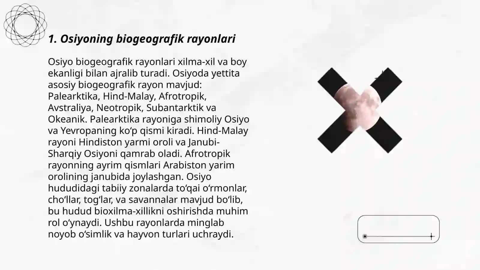 Quruqlikning biogeografik rayonlari faunasi va florasi 3